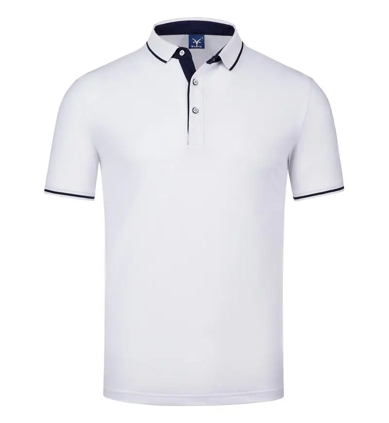 Fashion Quick Drying Short Sleeved Polo Shirt Golf Jersey Company Group Breathable Fitness Lapel Sports Sleeved 10-Color Top