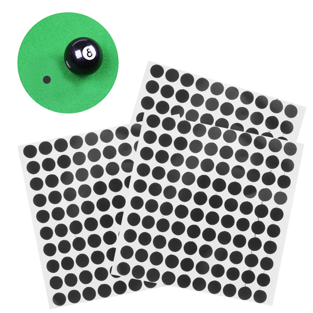 

3 Sheets of Pool Table Black Dot Billiard Spot Stickers Snooker Marker Spot Pool Table Supplies
