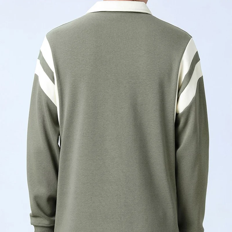 Spring Autumn Y2K Patchwork Fashion Sweatshirt Men Harajuku Loose Casual Tops Thick All Match Zipper Long Sleeve Male Clothes