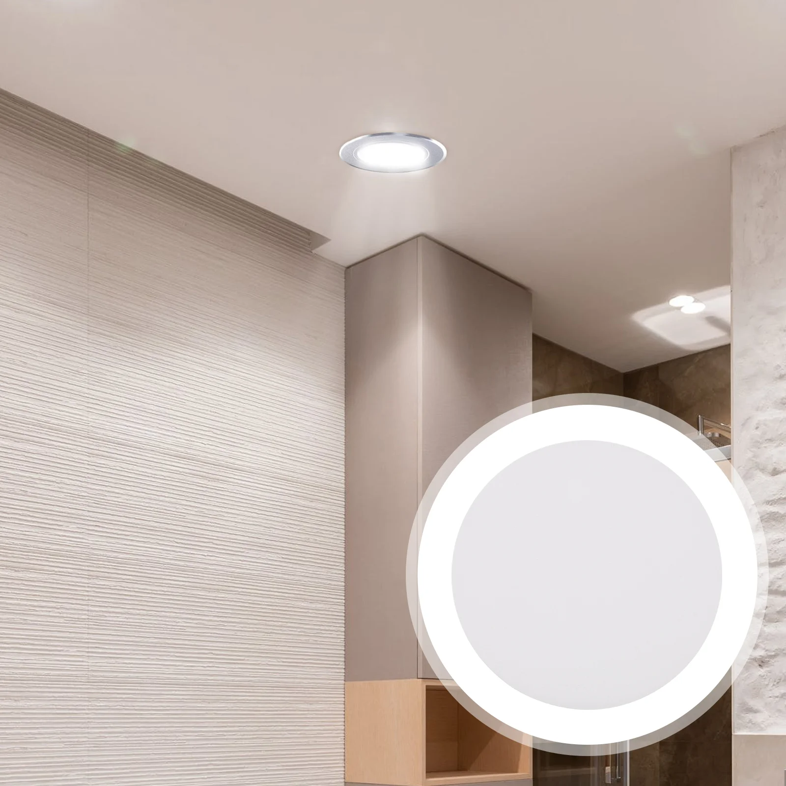 

20 Pcs Hanging Lamp Flat Curved Cover LED Bottom Covers Acrylic Diffusion Plate (3 Inches 69) 20pcs Diffuser Plates