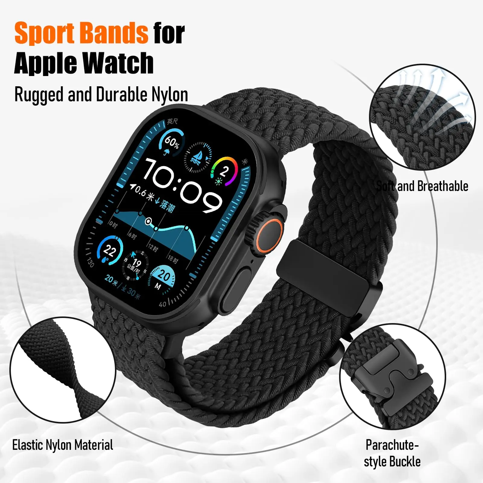 Braided Strap Bracelet for Watches - Stylish and Versatile Wristband Accessory