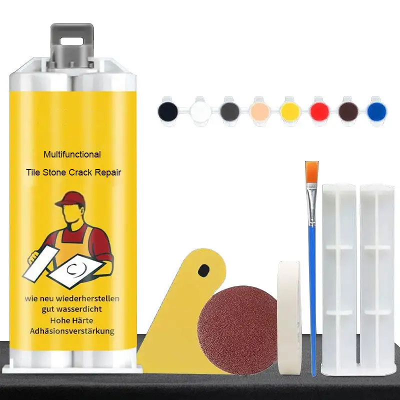 85g Multifunctional Tile Stone Crack Repair Kit Ceramic Floor Tiles Potholes Repair Paste Floor Cracks Traceless Agent