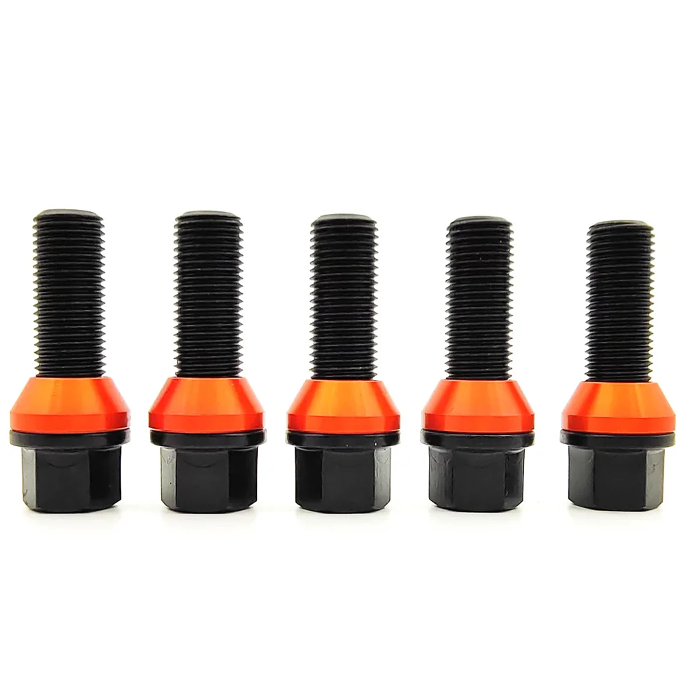 M14x1.5/M14x1.25 10 개/대 BMW Audi 범용 너트 스터드 나사 용 자동차 휠 러그 볼트 나사 12.9