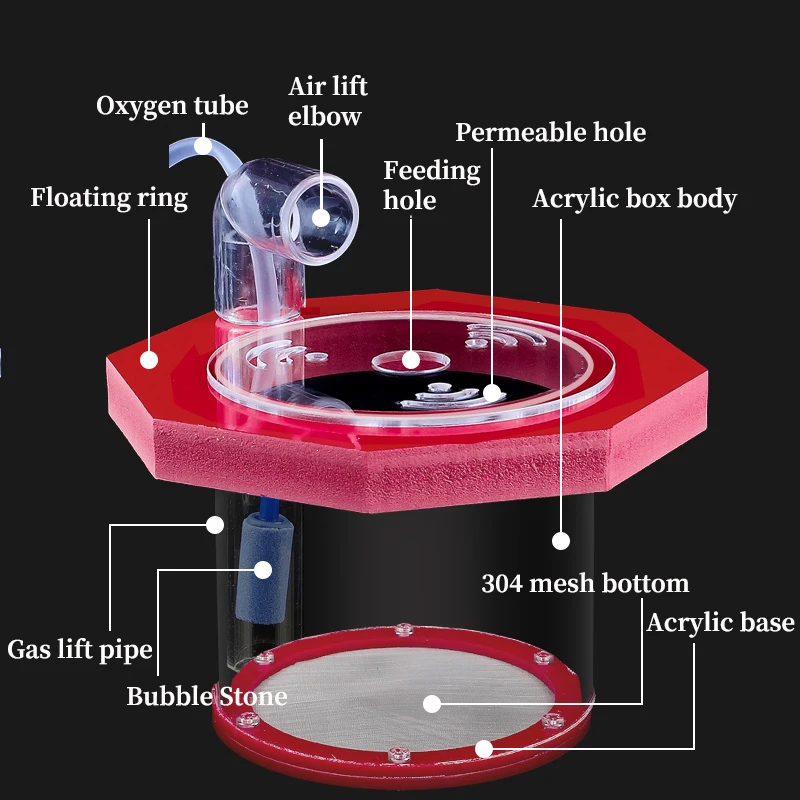 Suspended Fish Tank Breeding Isolation Box fishing tackle Transparent Acrylic Aquarium Incubator Multifunctional Spawning Room Fish Supplies