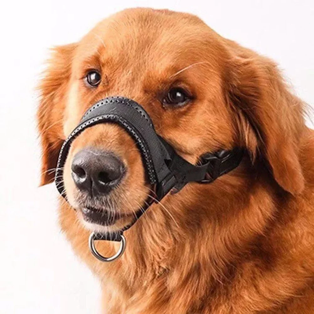Soft Nylon Mesh Breathable Pet Muzzle Outdoor Safe Dog Mouth Cover Used For Small Medium Large Dogs To Prevent Biting Barking dog muzzle