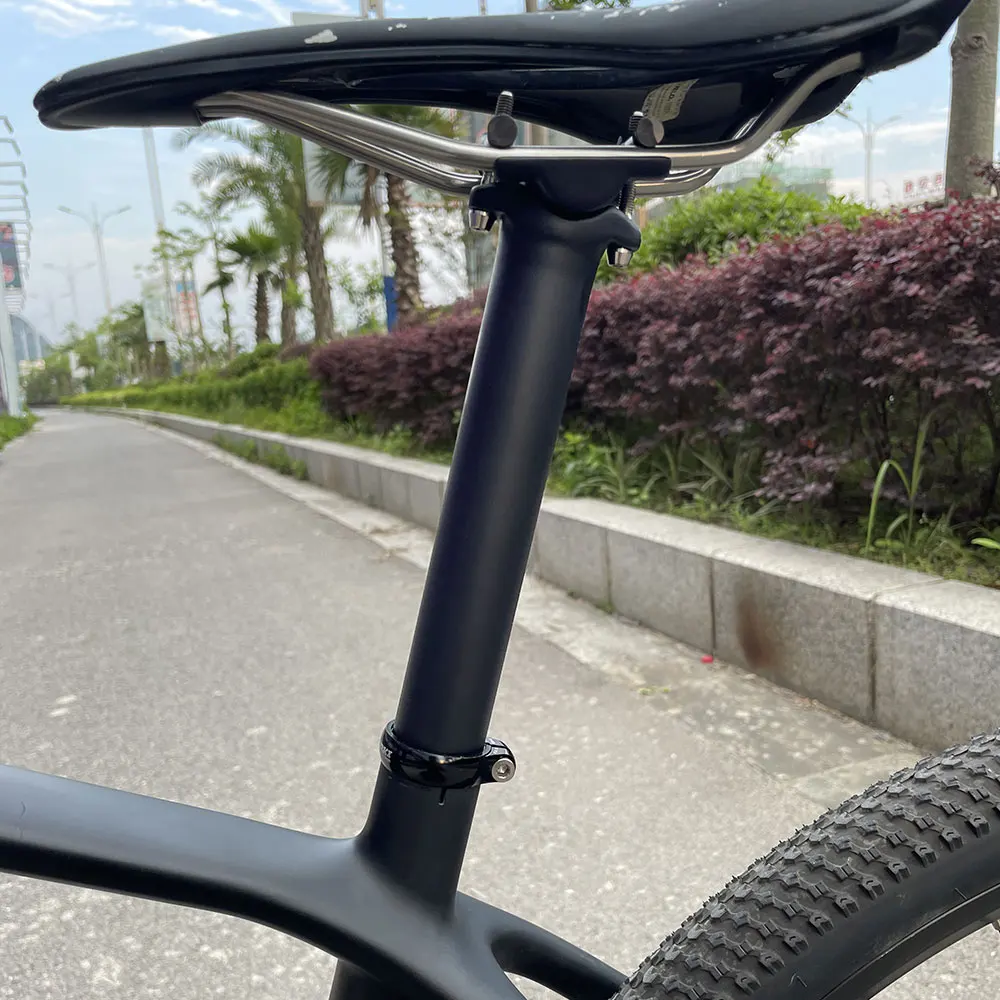 Tige de Selle de vélo 27,2 mm, Tube de Selle en Fibre de Carbone pour