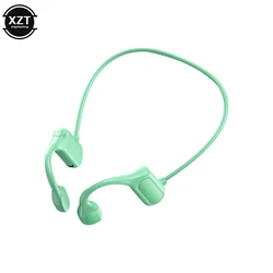Wireless Bone Conduction Headset with Bluetooth 5.0, OpenEAR Design, Stereo Sound, Waterproof, and Built - In Microphone (Green)