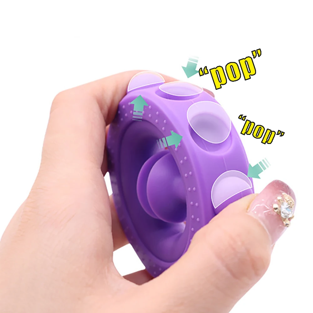 New Gripper Anti Stress Finger Hand Grip Relief Stress Fidget Toy Adult Child Simple Dimple Stress Silicone Toys Decompression - Bilde 4