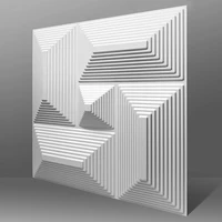 แผ่นผนังตกแต่ง 3 มิติ ขนาด 30x30 ซม. จำนวน 10 ชิ้น สำหรับตกแต่งผนังภายนอกและภายใน เหมาะสำหรับห้องน้ำ เพดาน โรงแรม สำนักงาน 4