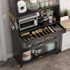 Multi-functional Storage Cabinet for Kitchen Furniture Dust-proof Carbon Steel Kitchen Cabinets Microwave Oven Storage Cabinet U 1
