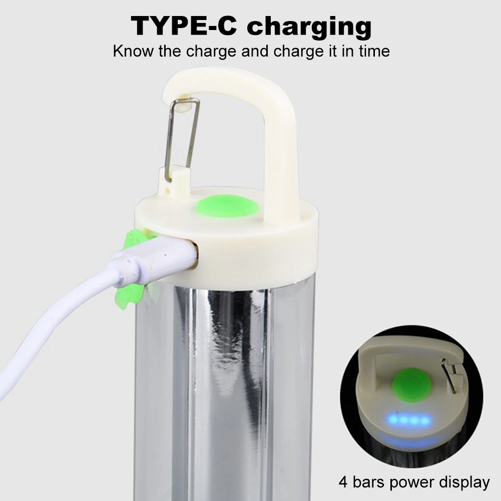 Description Picture 5 of itemPortable Camping Lamp with Hanging Hook XPE Torch Light 1200mAh Super Bright Flashlight Power Display for Outdoor Hiking Fishing