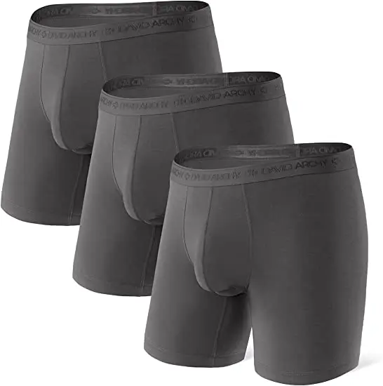 5-Pack Separatec Men's AirMesh Dual Pouch Boxer Briefs - Feather Light, Quick Dry