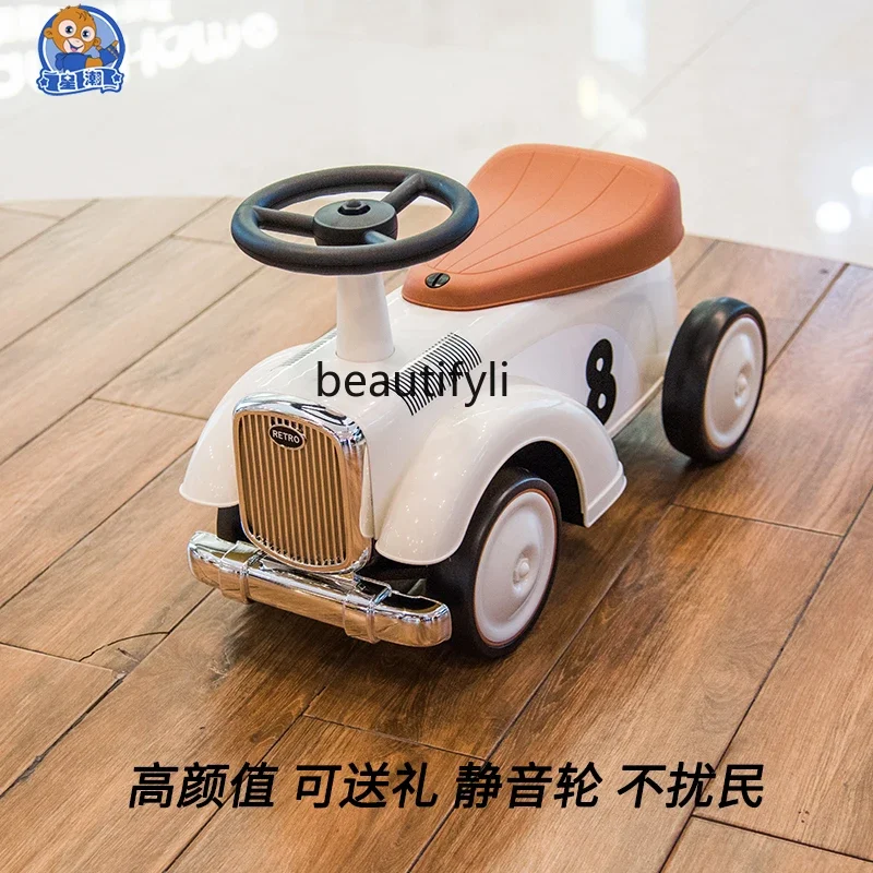 Children, yo-yo car, walker 1-3 years old, twisting toy car, baby's birthday gift
