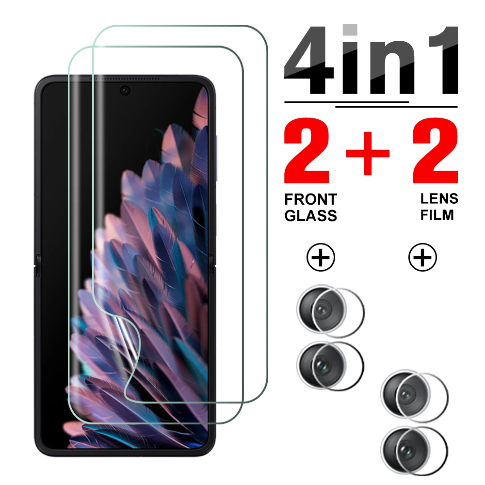 Pellicola Idrogel Per Schermo Anteriore 4 In1 Per Oppo Find N2 Flip Camera Lens Proteggi Schermo Oppo Find N 2 Flip N2Flip Non Vetro Temperato