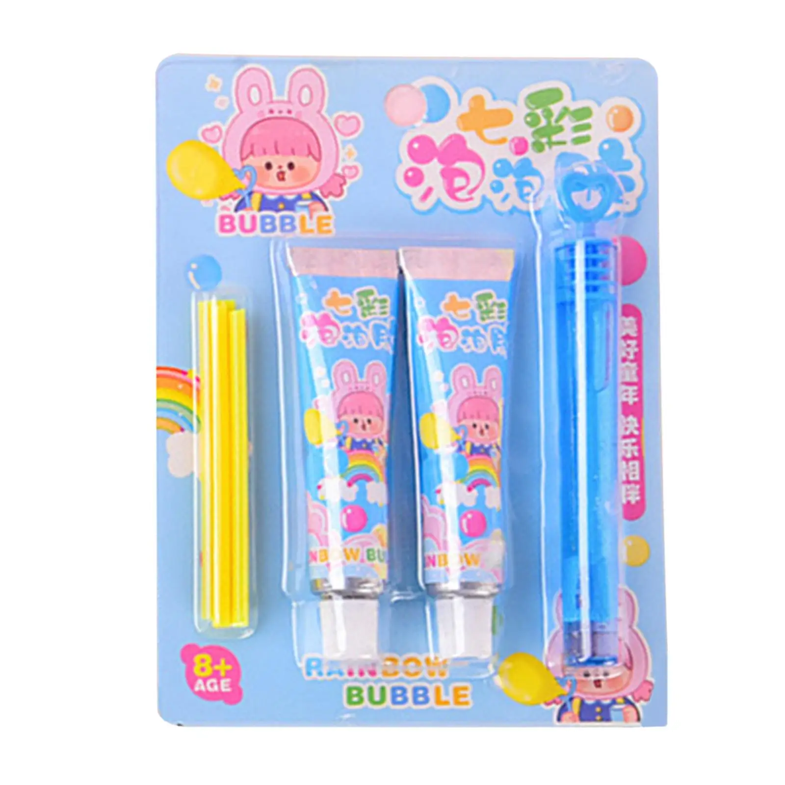 Blow Bubbles Toys Childhood Nostalgia Toy Interactive Unbreakable Removable Colorful Bubbles Blowing for Gift Outdoor Events 2