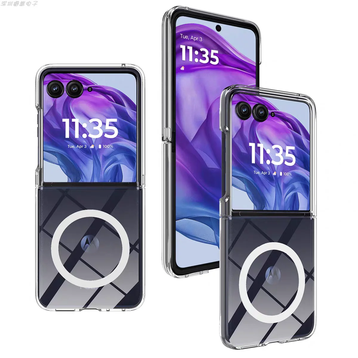 Clear Magnetic Acrylic 2-in-1 Transparent Protective Case