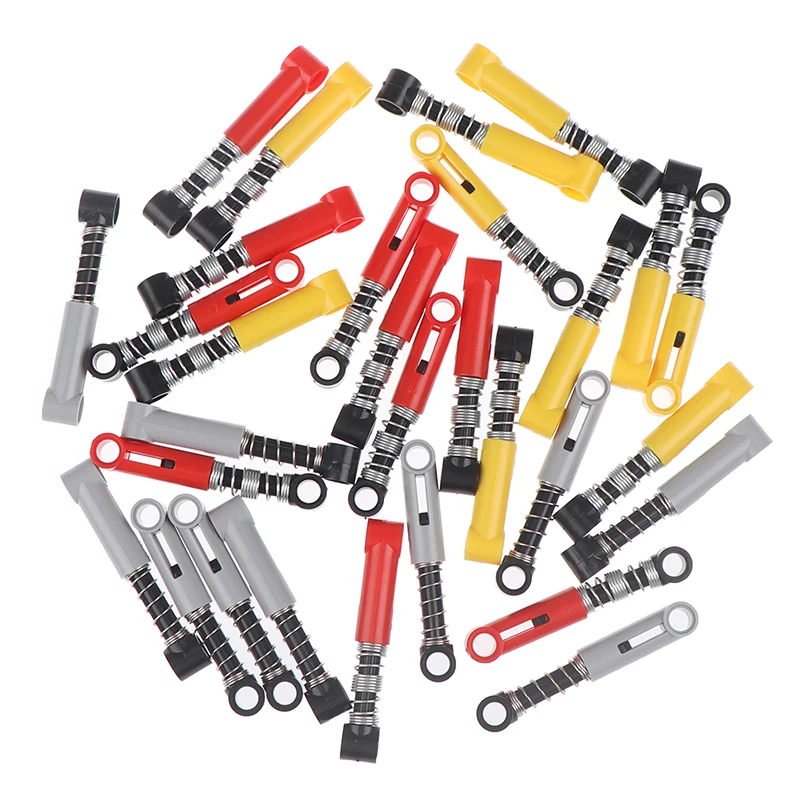 10Pcs Bricks Technology hock Absorber Hard Soft Spring Building Blocks CompatibleCar Wheel Mechanical Toys