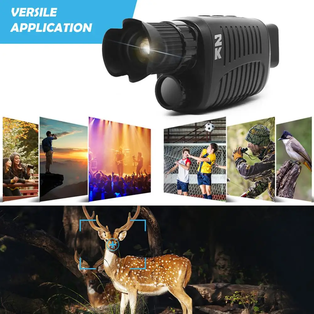 New 1080P Night Vision Monocular Goggles Telescope Long Range Infrared Scope Digital Device Video Binoculars For Hunting Camping old digital camera