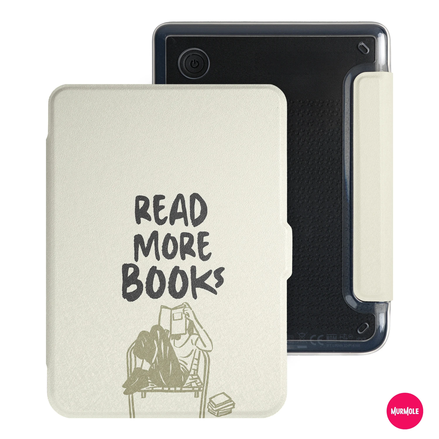 Hand-Drawn Art Style Magnetic Detachable Case with Auto Sleep/Wake Feature