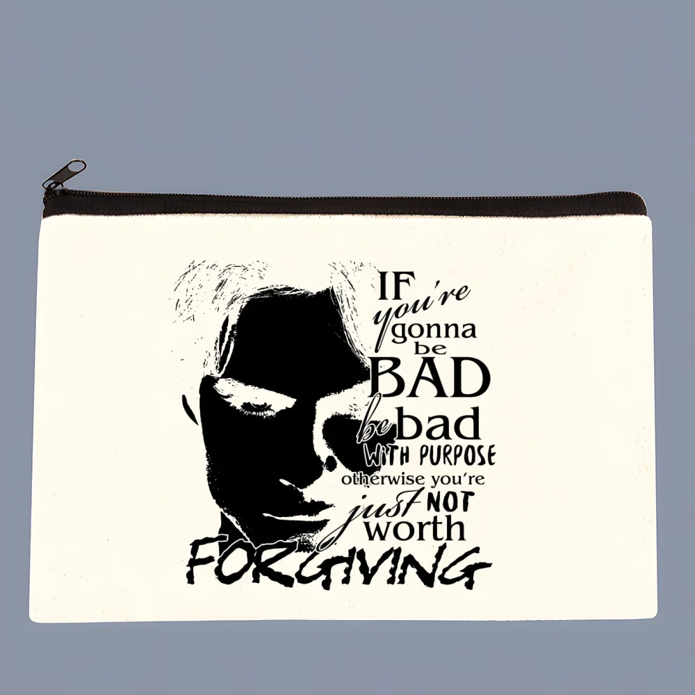 Damon Salvatore The Vampire Diaries Chronicles Vampiricas Key Bag Classic Animation Printing Zipper Storage Print