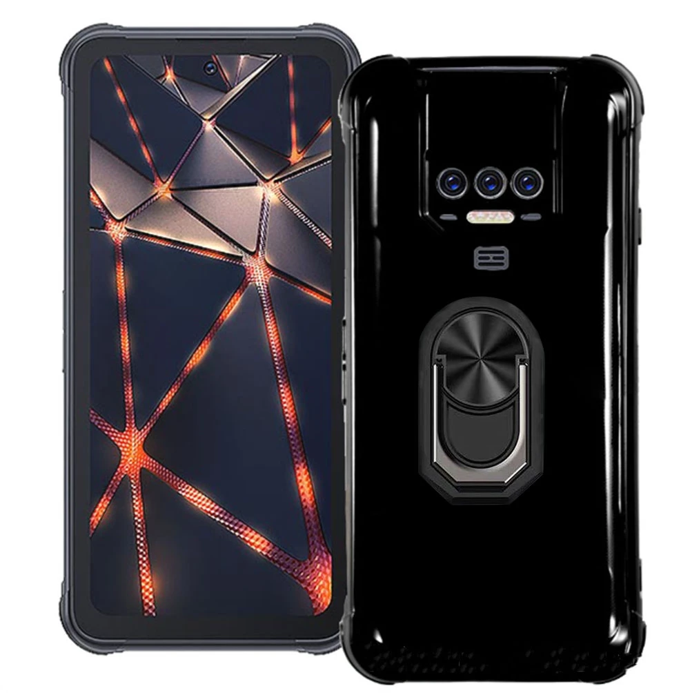 Enhanced Product Title:  
Durable Back Finger Ring Soft TPU Silicone Phone Case with Bracket Attachment