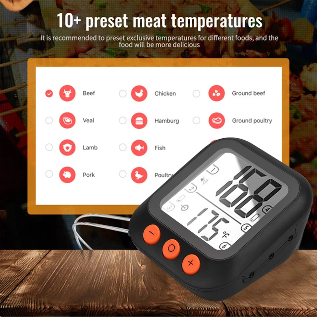 Food Cooking Bluetooth Wireless BBQ Remote Thermometer Probes Smart Digital  Bluetooth Barbecue Thermometer Free App Control - AliExpress