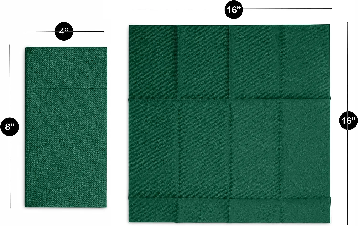 50PCS Disposable Linen-Feel Dinner Napkins with Built-in Flatware Pocket ,Prefolded Cloth Like Paper Napkins For Wedding Party 6