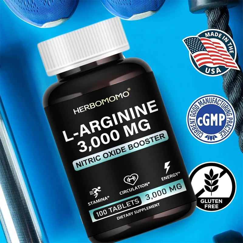 L-Arginine Supplement for Me Nitric Oxide Precursor Improve Endurance Performance & Energy