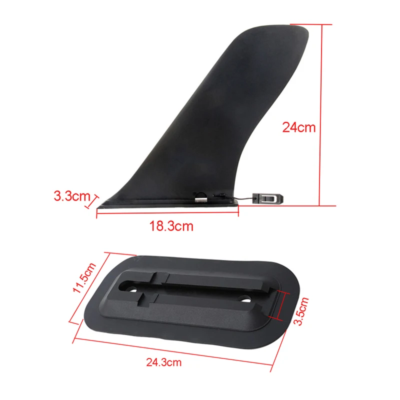 Premium Surf Water Wave Fin Stabilizer - Inflatable Stand Up Paddle Board & Surfboard Slide-in Central Side Fin Accessories