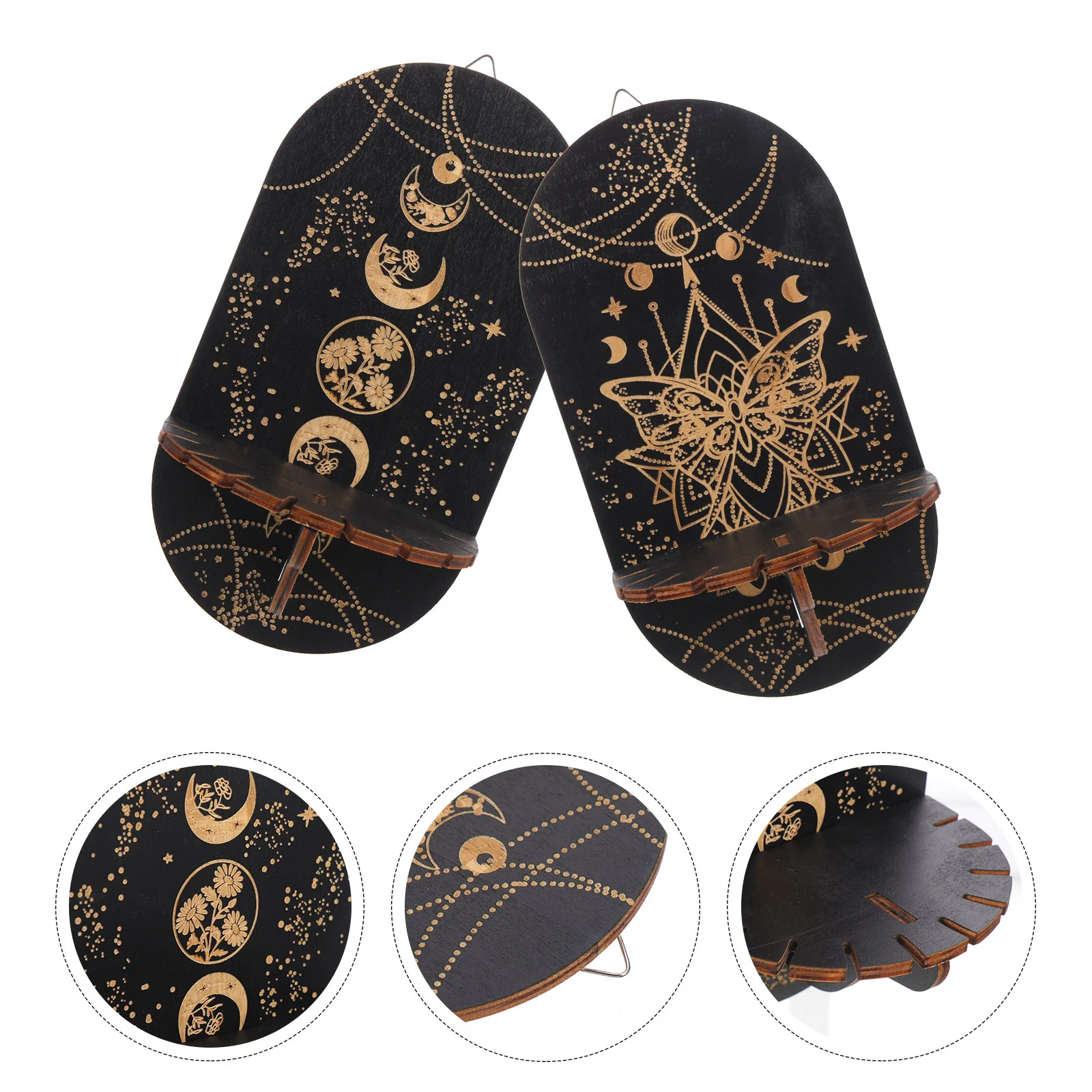 

2Pcs Wall Mounted Crystal Holder Crystal Wall Shelf Wall Displaying Shelf