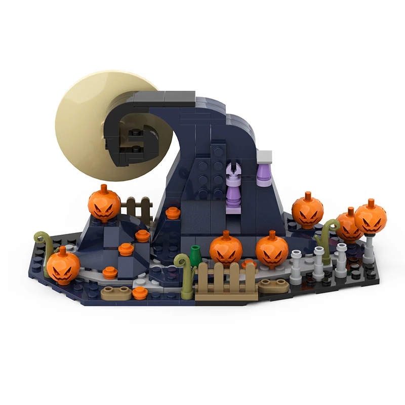  MOOXI-MOC Halloween Nightmare Before Christmas Jack's House  Sally Building Set,Creative Building Block Toy Kit Gifts for  Children(443pcs) : Toys & Games