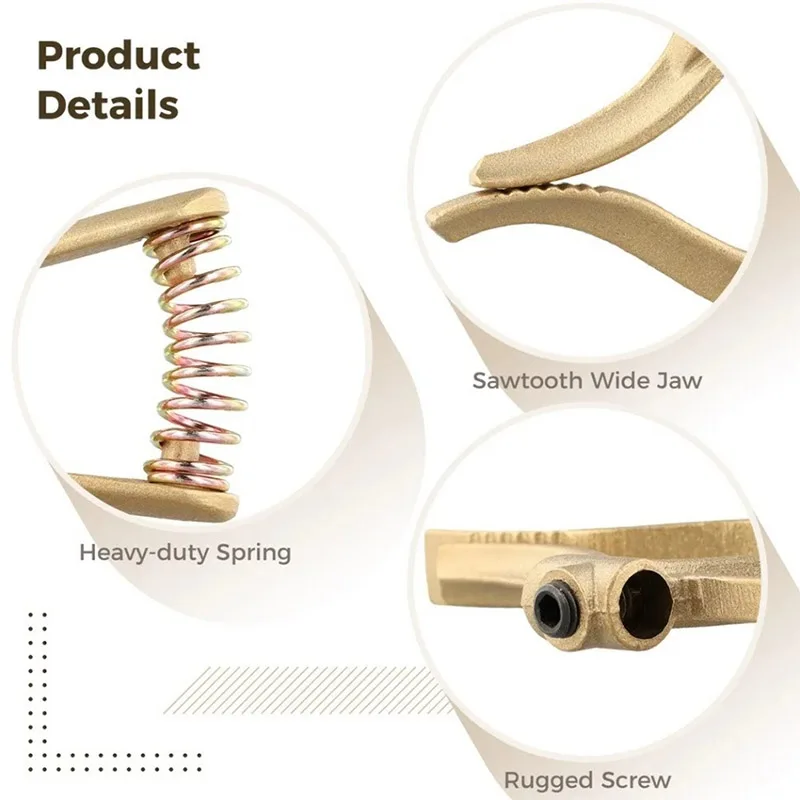 T-style Welding Ground Clamp 500-Amp Brass Welding Ground Earth Clamp For Machine For MIG/MMA/TIG/Plasma