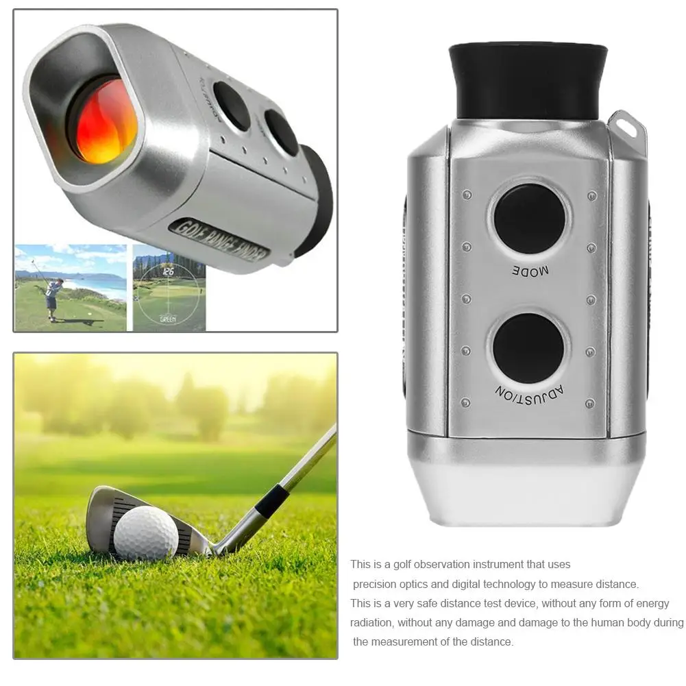 7X18 Handheld Monocular Pocket Golf Range Finder for Golf Hunting Battery-Powered Digital Optic Telescope Rangefinder