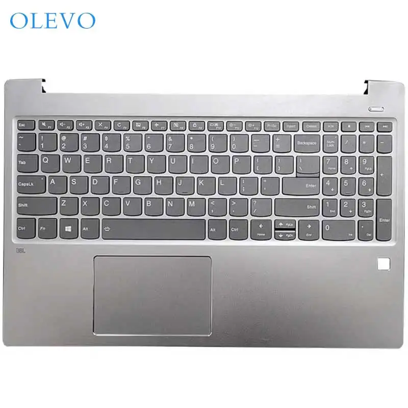 

Новинка для Lenovo Ideapad 720S-15 720S-15ISK 720S-15IKB серебристо-черный чехол-подставка для ноутбука с клавиатурой английская версия для США верхняя крышка
