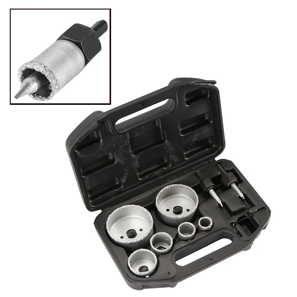 22, 28, 35, 44, 68 And 73 Mm For Tile Ceramic Marble Glass Diamond Coated Hole Saw Drill Bit Tool Set 30 70mm diamond coated drill bit set kit hole saw glass granite tile cutter holer cutting tool for glass ceramic marble 1pc