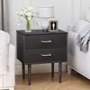 2 Drawer Nightstand Bedside Table Storage Cabinet Modern Design Furniture Bedroom Living Room 6