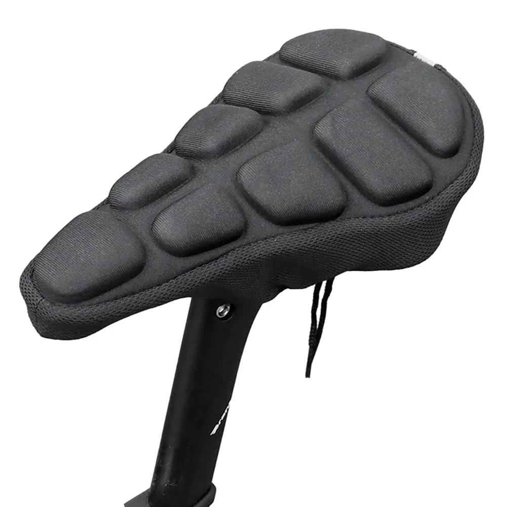 

Thickened EVA Sponge Bike Seat Cover Breathable Grooves Comfortable and Shock Absorbing Perfect for Mountain Biking 26x16cm