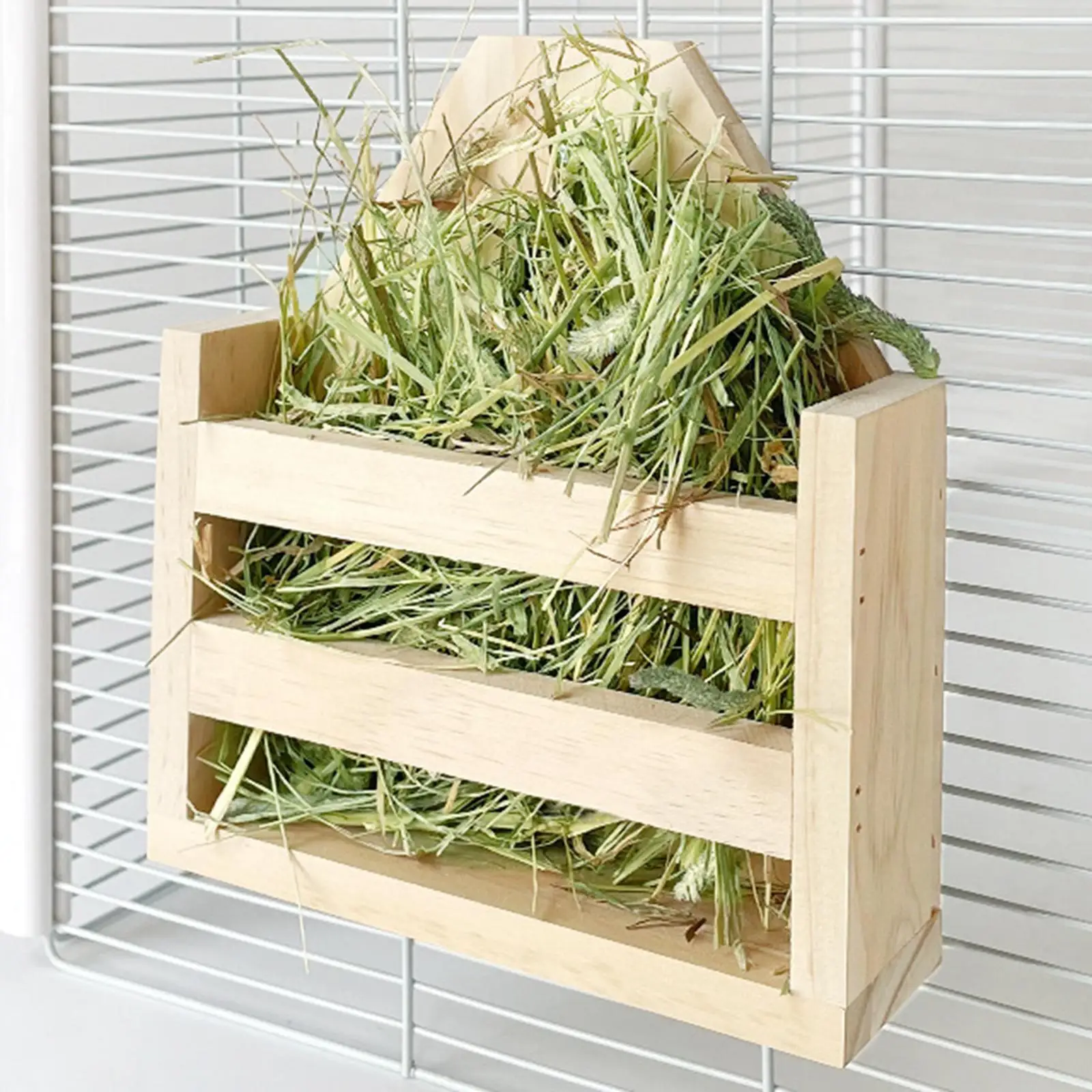 Rabbit Hay Feeder Rack Bunny Food Feeding Manger for Chinchilla Pet Rabbits