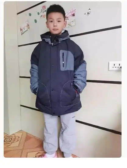 Boy's denim jacket with velvet 1