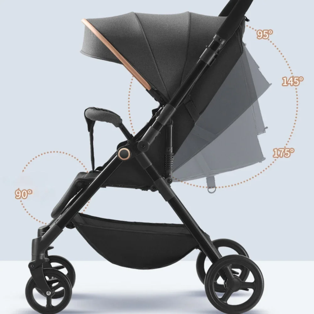 Baby Carriage lightweight Foldable baby stroller high landscape four wheel shock absorber baby stroller,portable baby cart