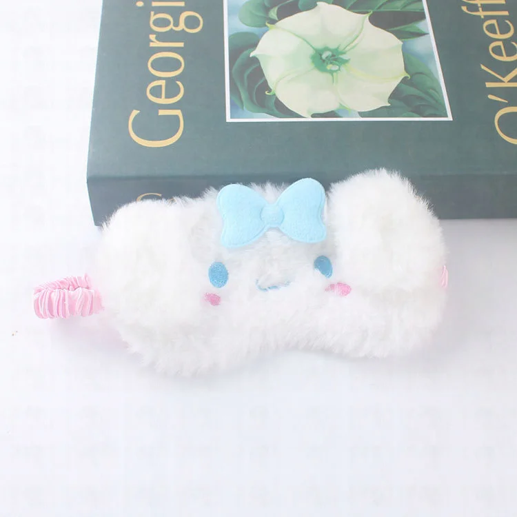 Sanrio Kawaii Eye Mask Sleeping Girl\'s Heart Cartoon Cinnamoroll Plush Cute Hello Kitty Eye Mask Girl\'s Eye Mask Gift