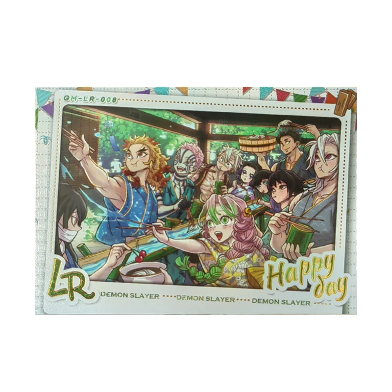 Anime Demon Slayer Collectible Cards Kamado Tanjirou Kochou Shinobu Kanroji Mitsuri Children's Toy Birthday Gift