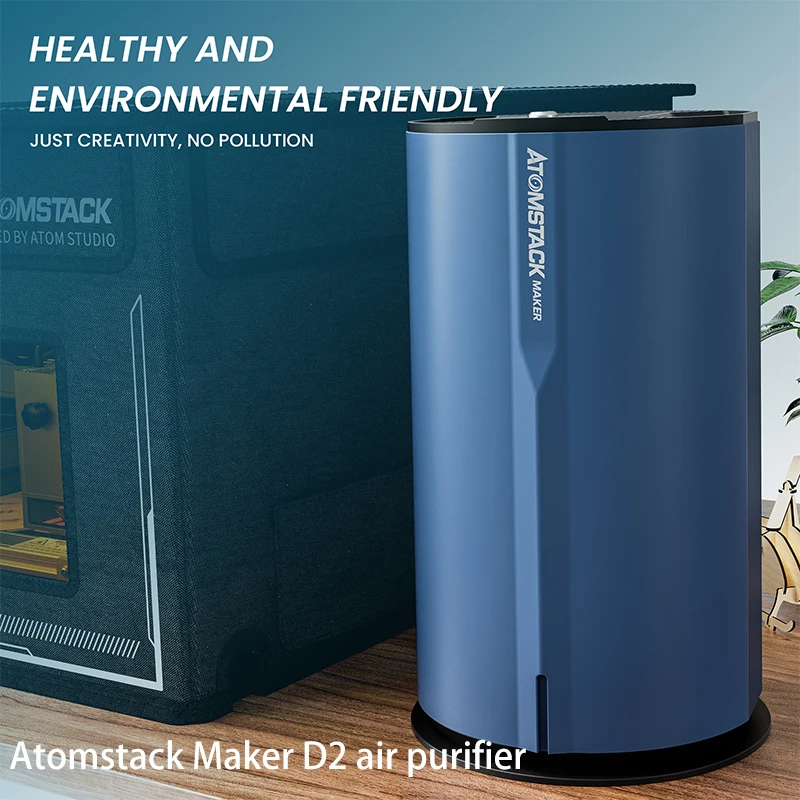 

ATOMSTACK D2 Air Purifying Smoke Filter Negative Ion 3-Layer Filter Quick Install for Laser Cutting Machine