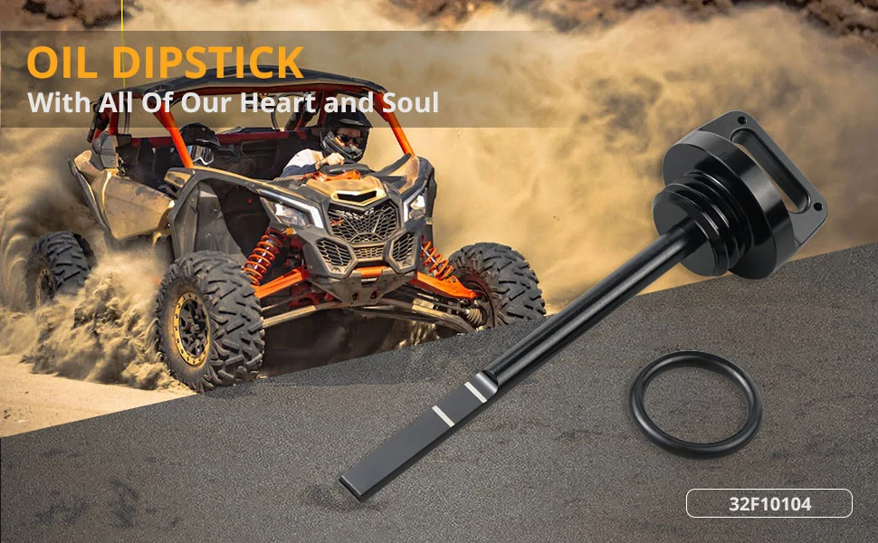 NiceCNC UTV Ölmessstab mit O-Ring für Can-Am Maverick X3 Max R RR 4x4 XDS DS XMR XRS Turbo DPS UTV Zubehör Aluminiumlegierung – Detail 3