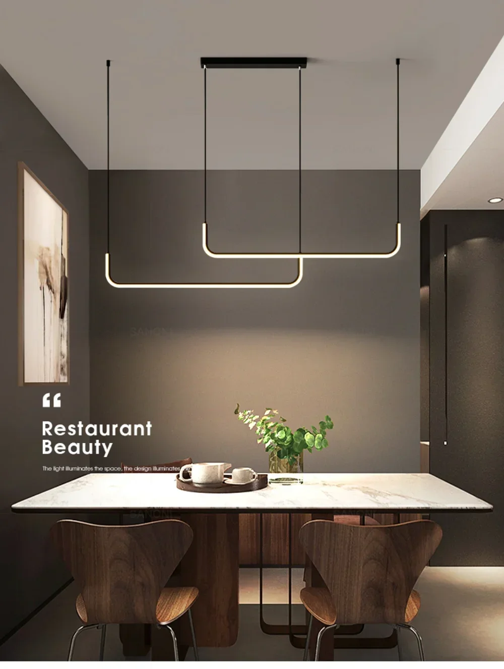 Modern LED Ceiling Chandelier for Living Room Table Dining Room Ceiling Pendant Lamps Home Decorative Lighting Fixture Lustre