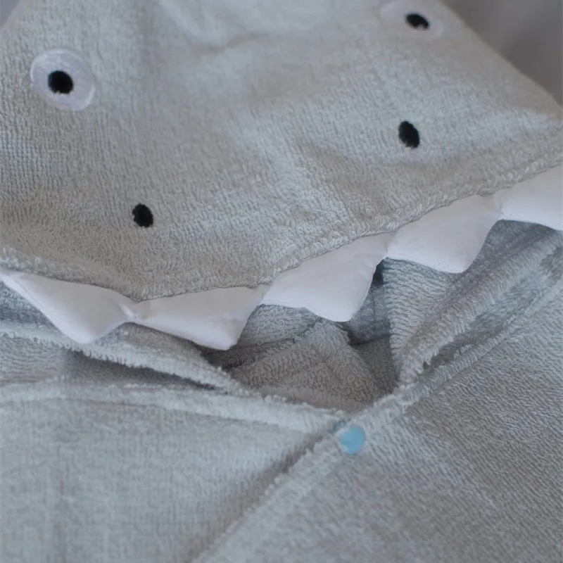 Cartoon Baby Bath Towel Hooded Cotton Bathrobe Infants Towel For Swimming Poncho Newborn Baby Bathrobe Infant Babys Stuff