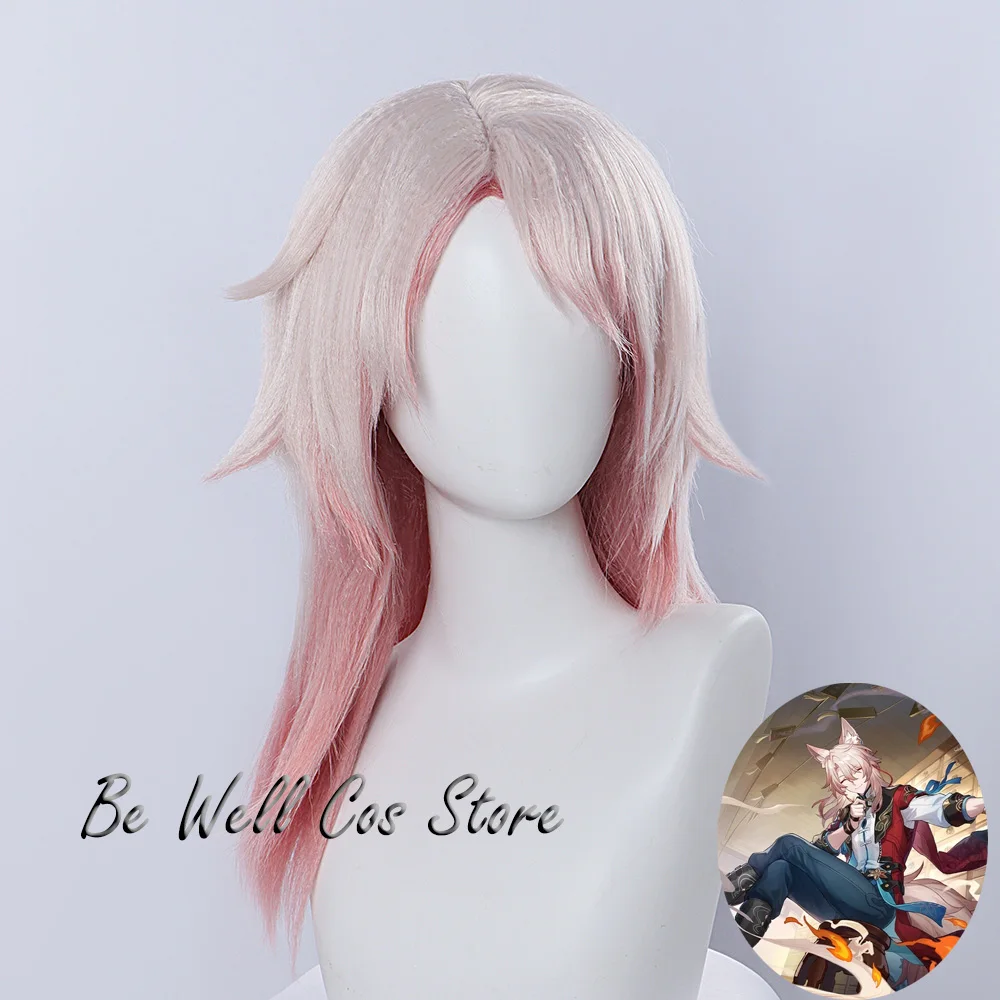Honkai Star Rail Jiaoqiu Cosplay Perücke 45CM lang Haar Halloween Kostüm Rolle spielen Requisite 1