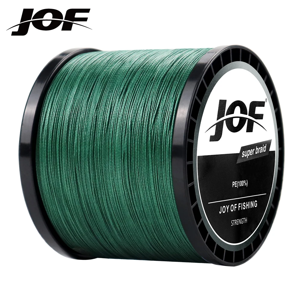JOF Fishing Line 4 Strand 8 Strand PE Carp Braided Line Peche Sea Multifilamento Cord 18~72LB 300M 500M 1000M 100M Pesca Fly