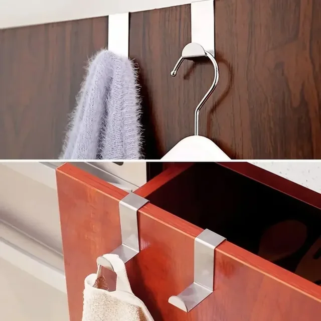 Armoire de salle de bain en forme de Z par crochet en acier inoxydable par cintre arrière porte-clés patère accessoires de cuisine à domicile outil d'organisation 5