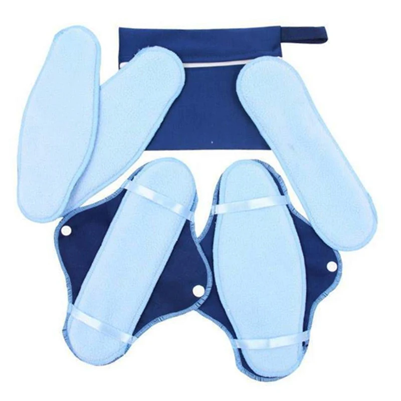 Women Washable Sanitary Napkin Set Reusable Nursing Pad Menstrual Day And Night Maternity Sanitary Pad For Physiological Period